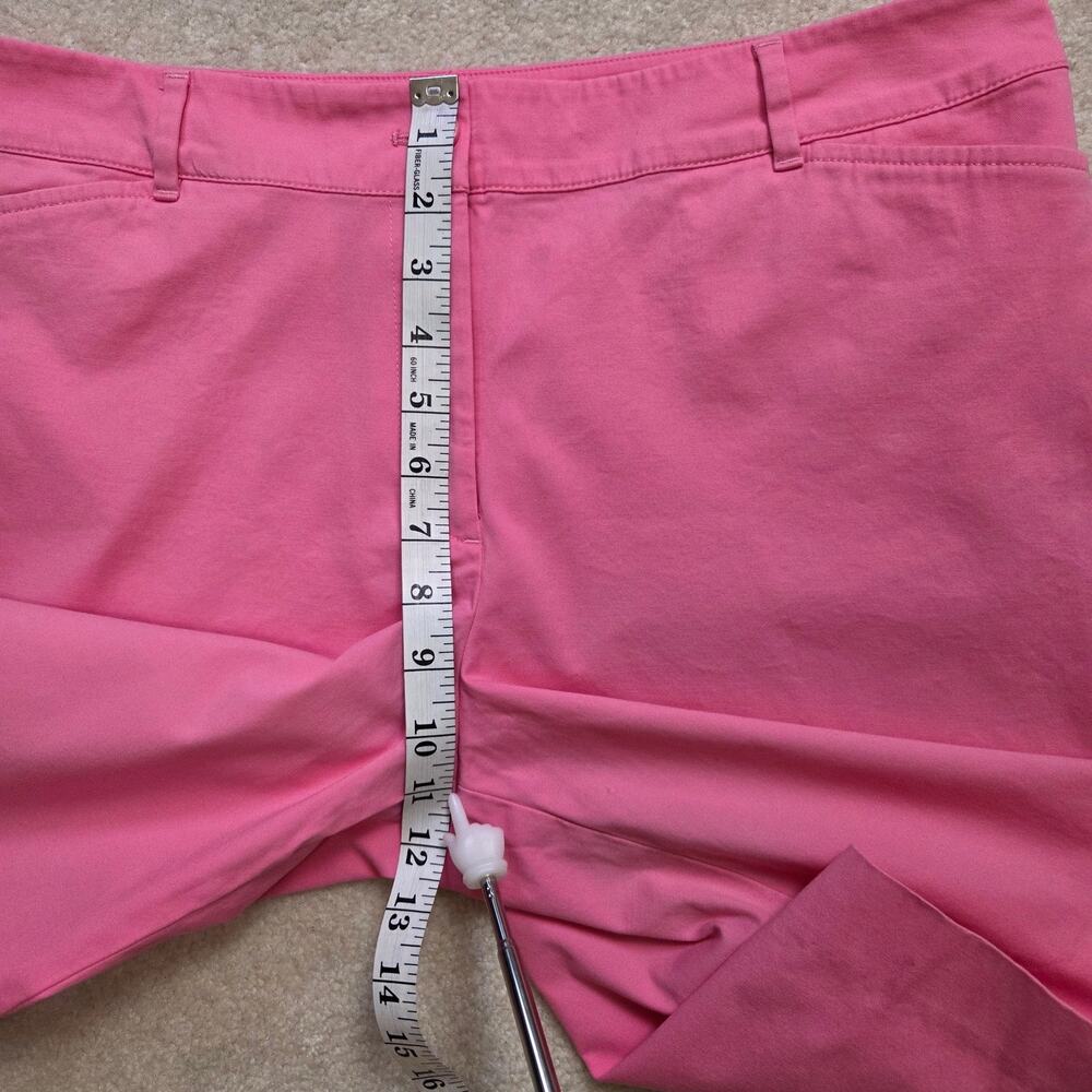 Talbots Size 12 Pink Chino Bermuda Shorts High Rise - Picture 8 of 12